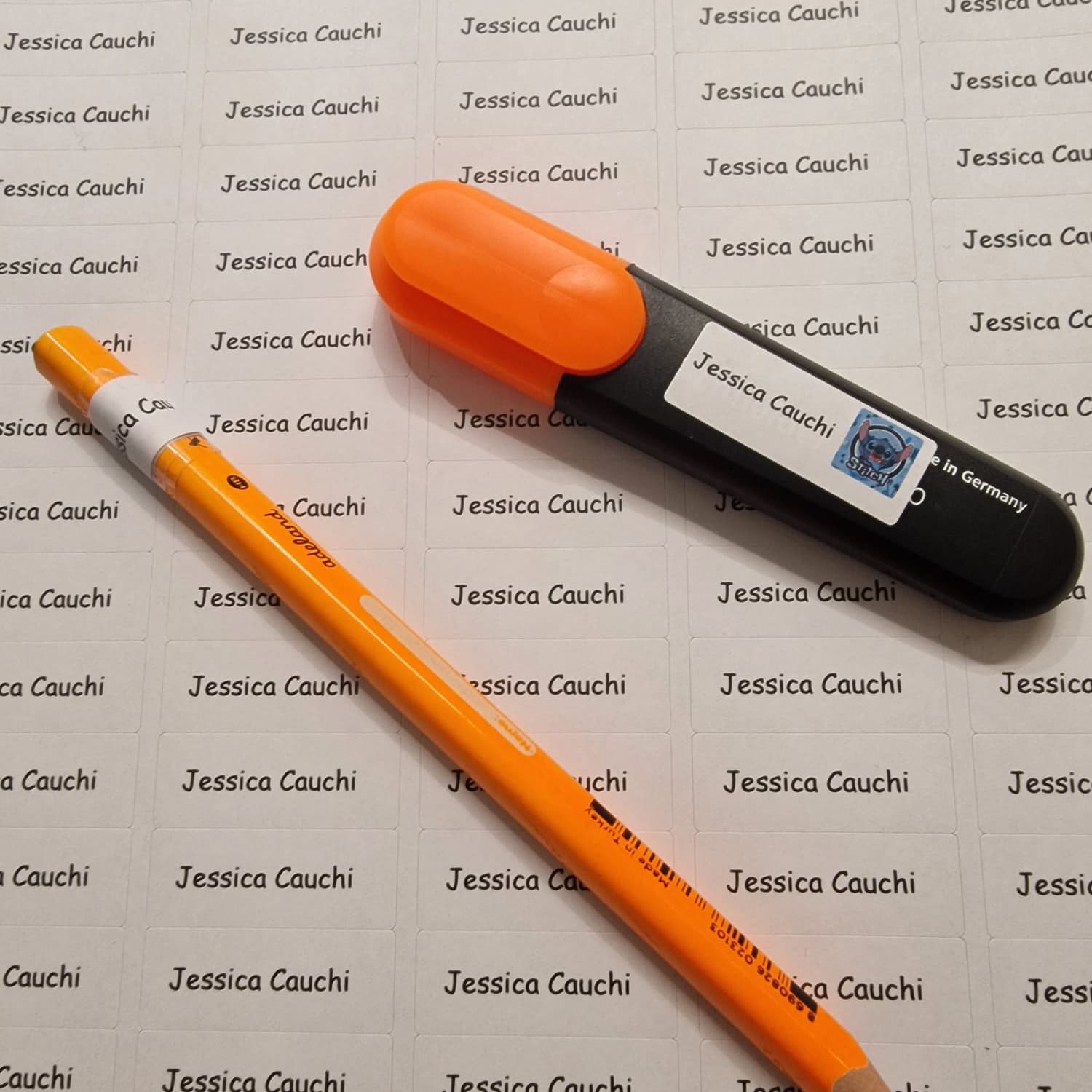 Paper labels 37mm by 14mm - Text Only
