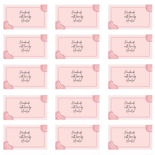 PAPER LABELS 63MM BY 38MM - Custom Artwork