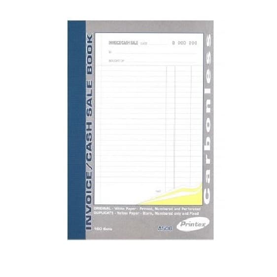 Invoice Books - Duplicate Invoice Book NCR - (Printex) - A5