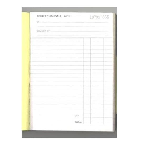Invoice Books - Duplicate Invoice Book NCR - (Printex) - A5