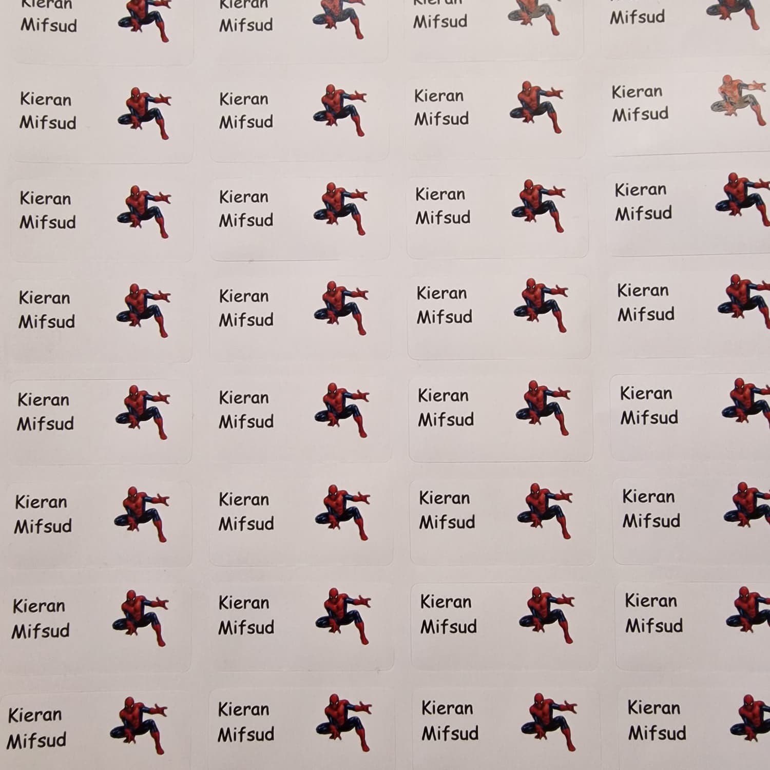 Polyester Waterproof Labels 47mm by 22mm - With Image
