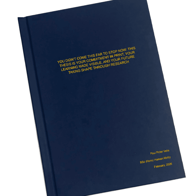 MCAST Thesis Printing & Hard Cover Binding