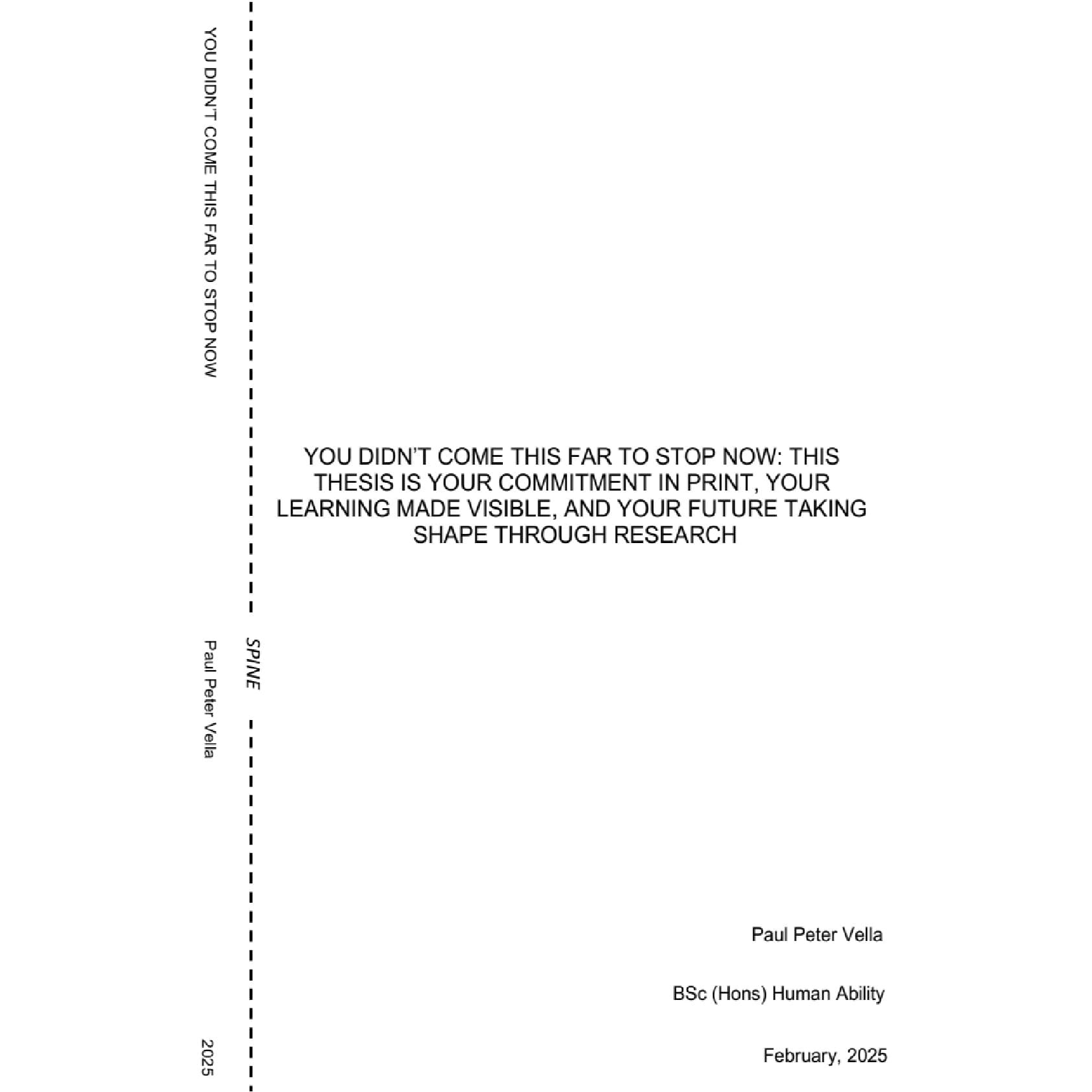 MCAST Thesis Printing & Hard Cover Binding