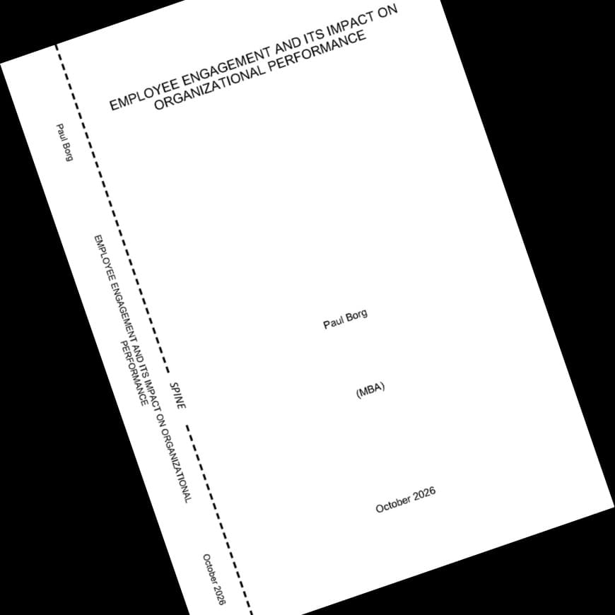 MLI Thesis Printing & Hard Cover Binding