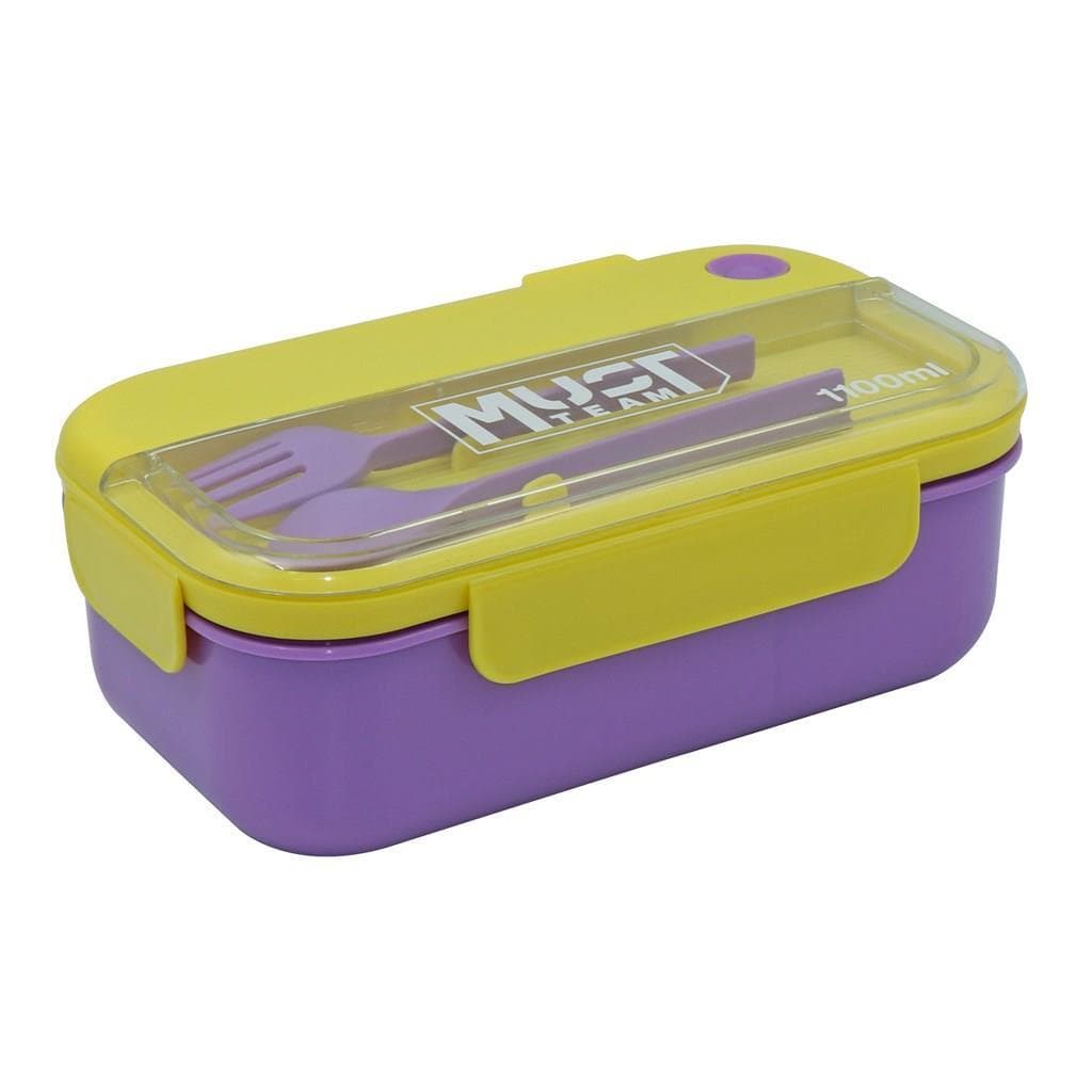 Boxes - Lunch Box with 2 Compartments and Cutlery - (Must)