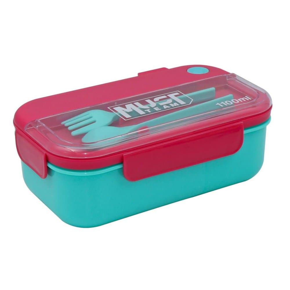 Boxes - Lunch Box with 2 Compartments and Cutlery - (Must)