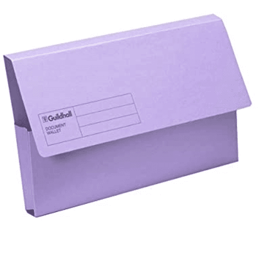 BULK DISCOUNT: Box Of 50 Cardboard Document Wallets - (Exacompta)