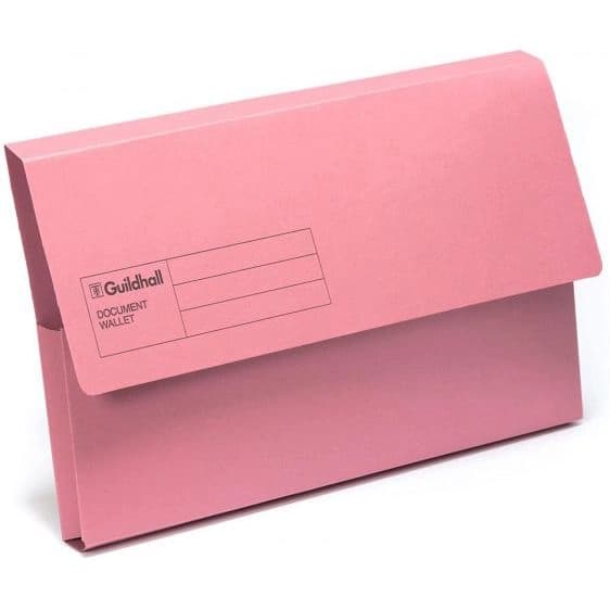 BULK DISCOUNT: Box Of 50 Cardboard Document Wallets - (Exacompta)