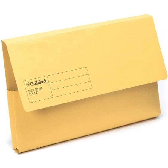 BULK DISCOUNT: Box Of 50 Cardboard Document Wallets - (Exacompta)