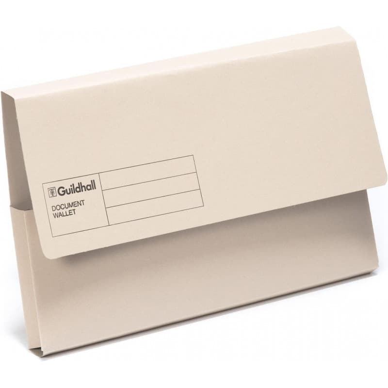 BULK DISCOUNT: Box Of 50 Cardboard Document Wallets - (Exacompta)