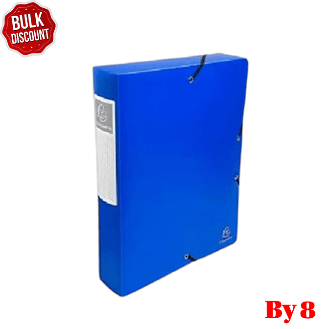 BULK DISCOUNT: Box with 8 Soft Box Files 60mm (Exacompta)