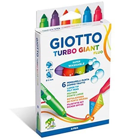 Markers - Turbo Giant Felt Pens - (Giotto)