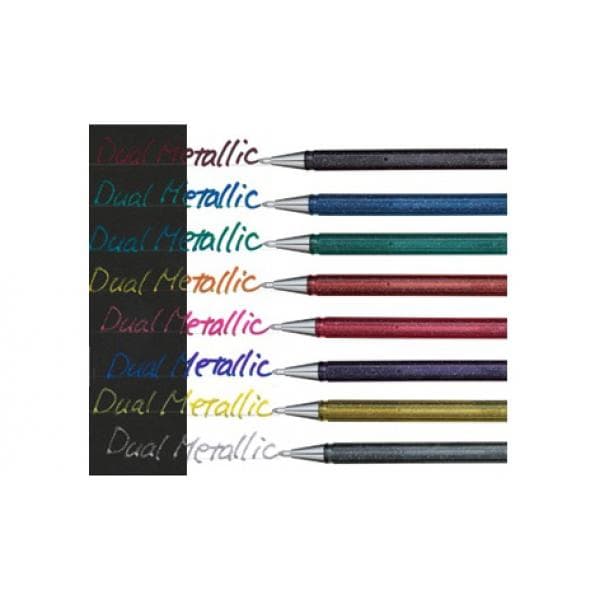 Pens - Dual Metallic Glitter Gel Pens - (Pentel)