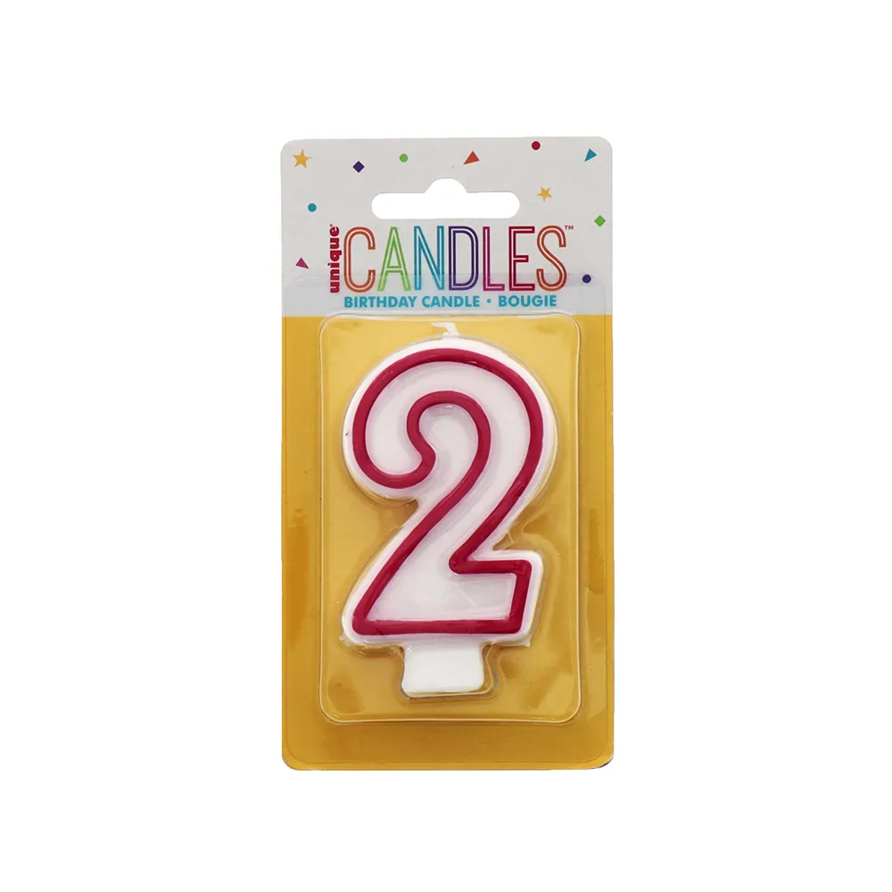 Numbered Birthday Candles 2 - (Unique)