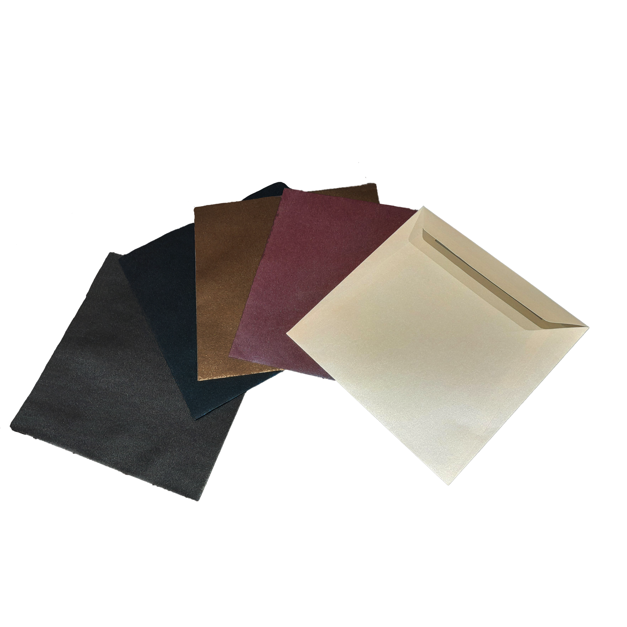 Envelopes - Coloured Metallic Square Envelope 17cm
