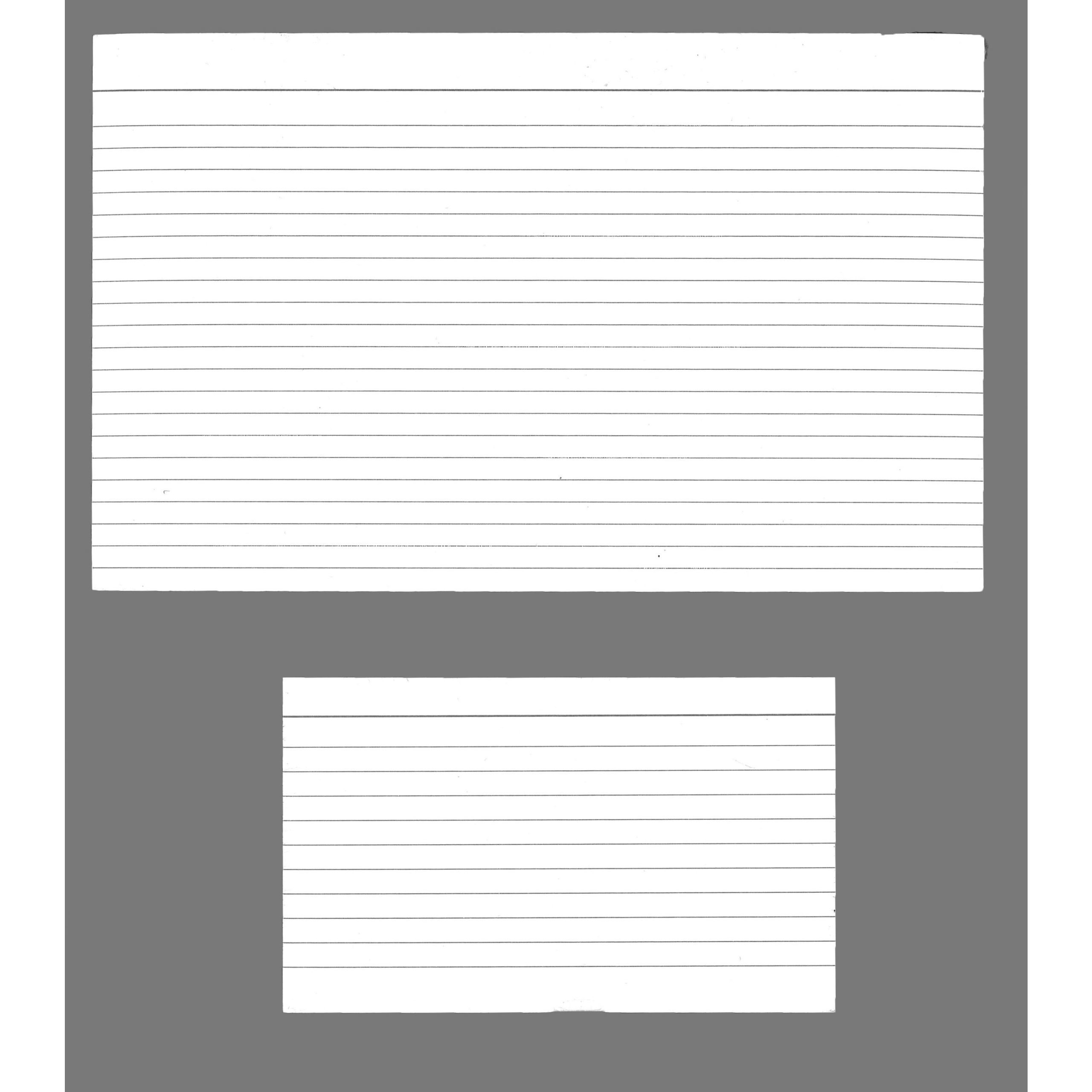 Multi Purpose Lined Cards - 150mm x 100mm
