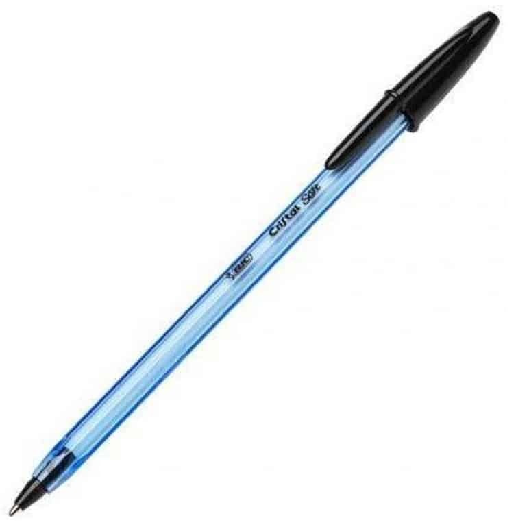 Pens - Bic Cristal Soft Ballpen M Black - (BIC)