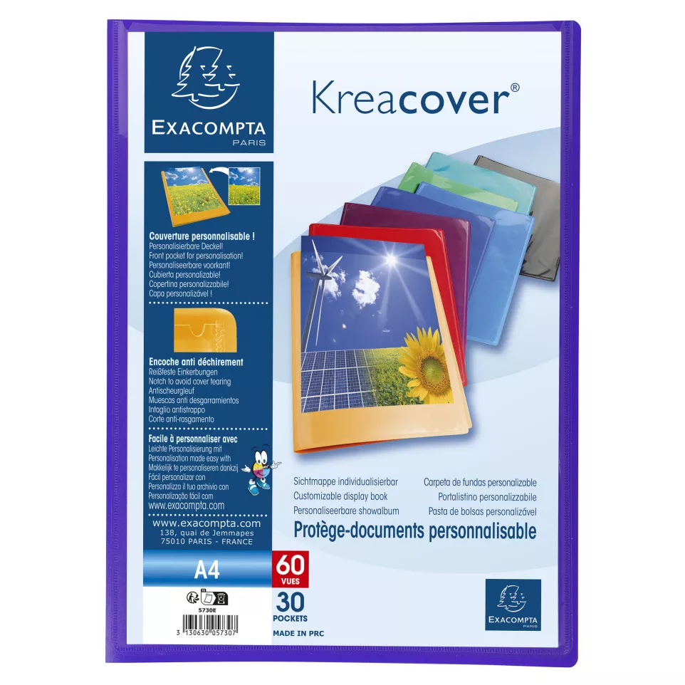 Display Books - A4 Coloured Display Book with Pockets