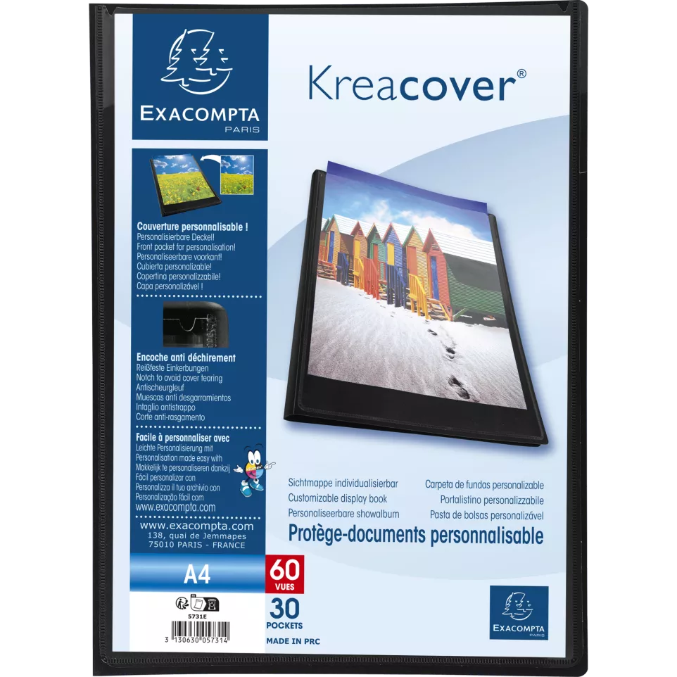 Display Books - A4 Black Display Book with View