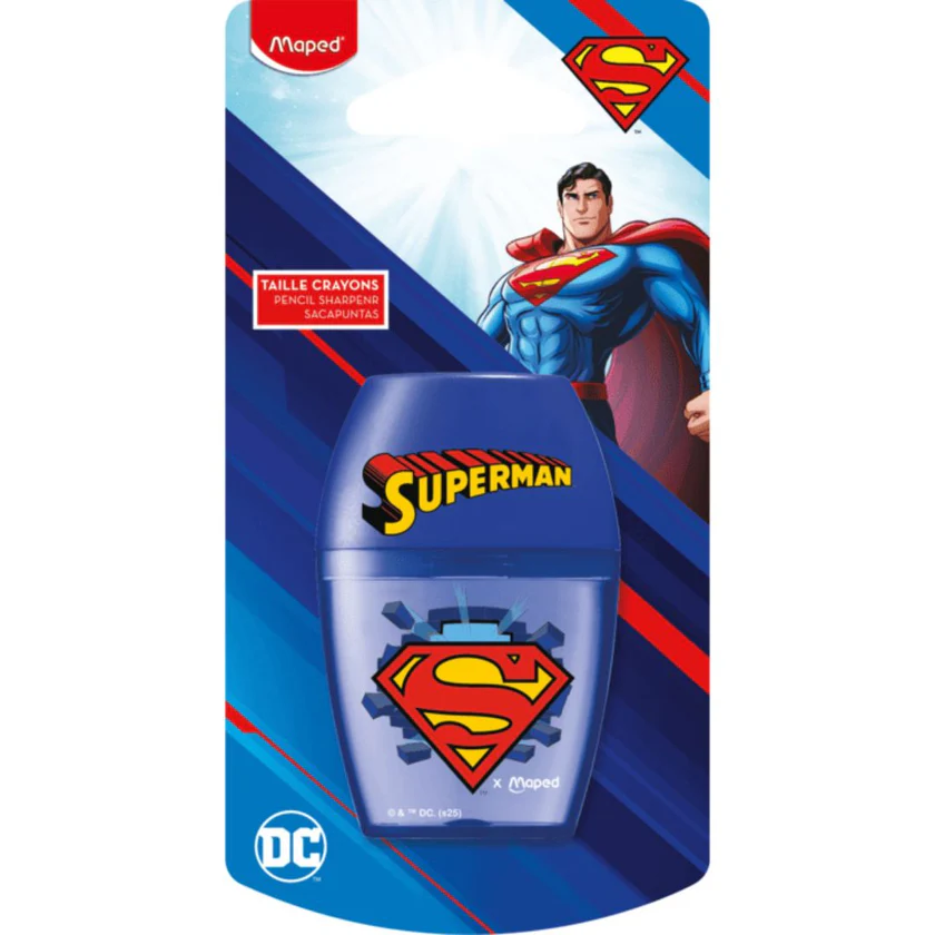 Sharpeners - 1 Hole Superman Sharpener - (Maped)