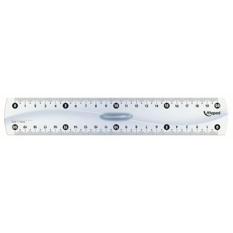 Rulers - Transparent Ruler with Grip - (Maped) - 20cm