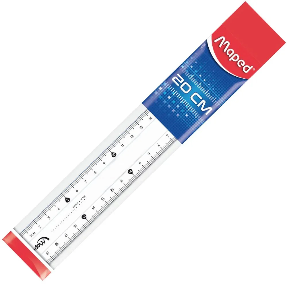 Rulers - Clear Plastic (Maped) - 20cm