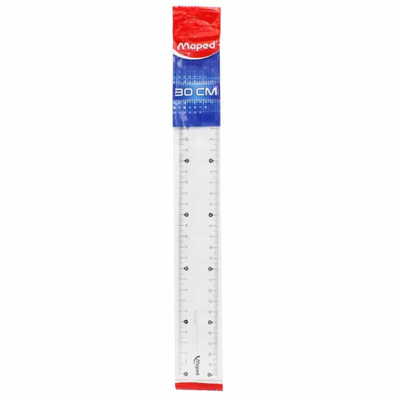 Rulers - Clear Plastic (Maped) - 30cm