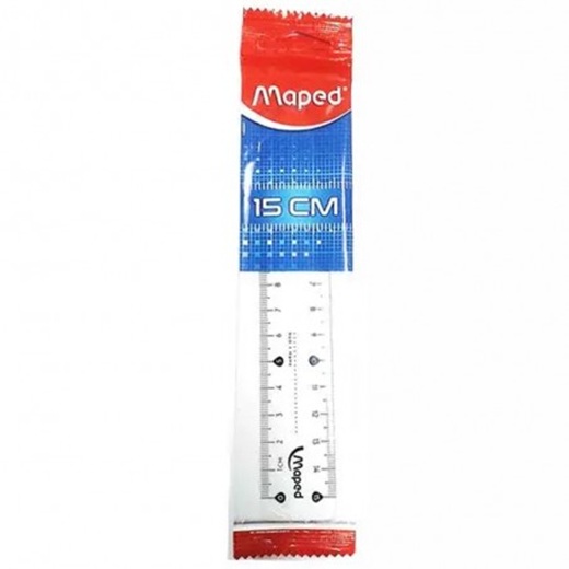 Rulers - Clear Plastic (Maped) - 15cm
