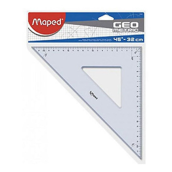 Geometry - Geometric Triangle Ruler - (Maped) - 45