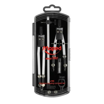 Geometry - Precision Drawing Compass Set - (Maped)