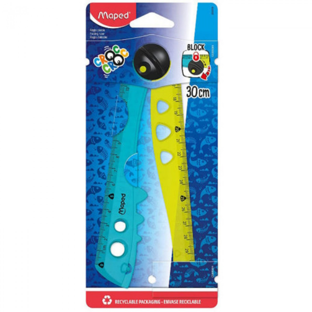 Rulers - Croc Croc Foldable Ruler - (Maped)