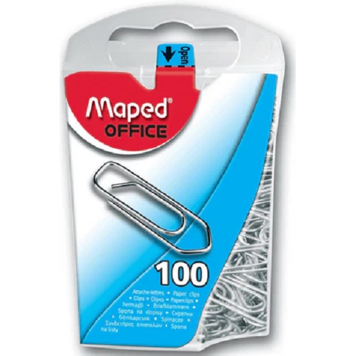 Fasteners - Metal Paper Clips 25mm - (Maped)