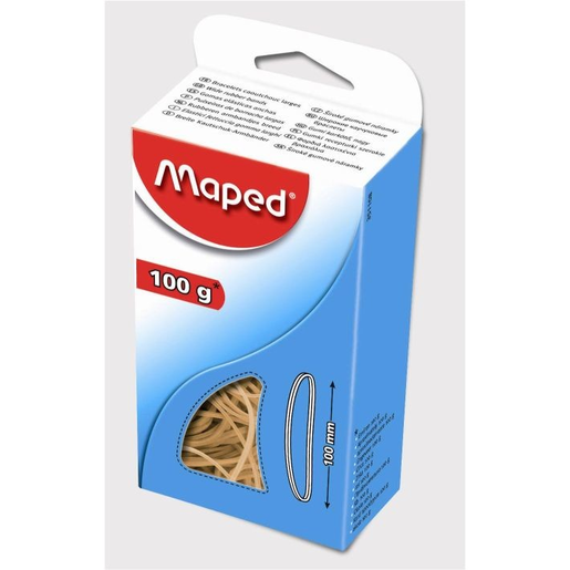 Rubber Bands - Box of Elastic Bands - (Maped) - 100mm
