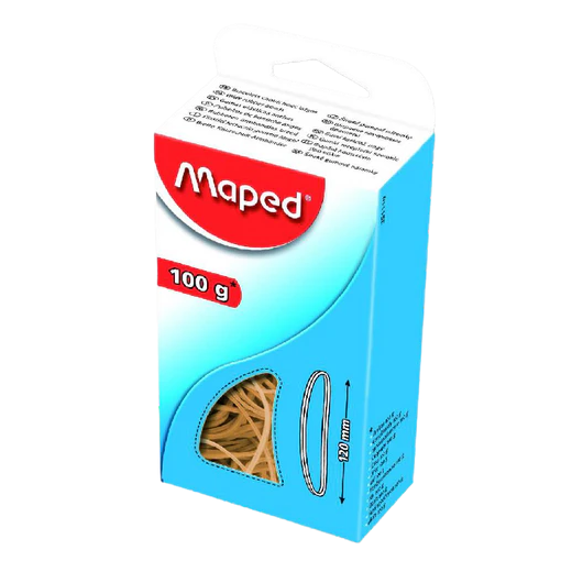 Rubber Bands - Box of Elastic Bands - (Maped) - 120mm