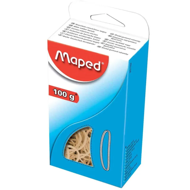 Rubber Bands - Box of Elastic Bands - (Maped) - 120mm