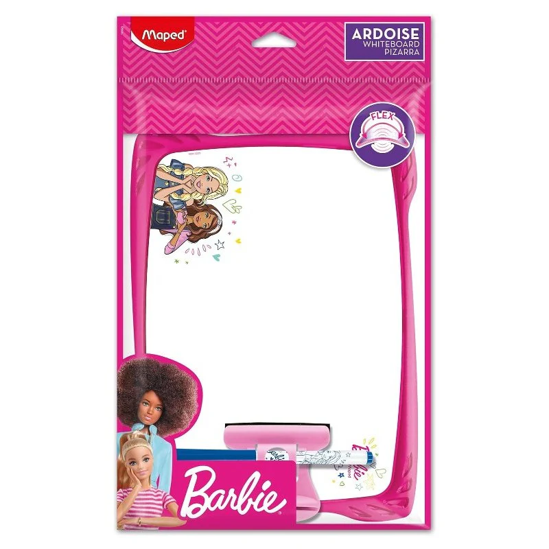Whiteboards - Barbie Portable Whiteboard - (Maped)