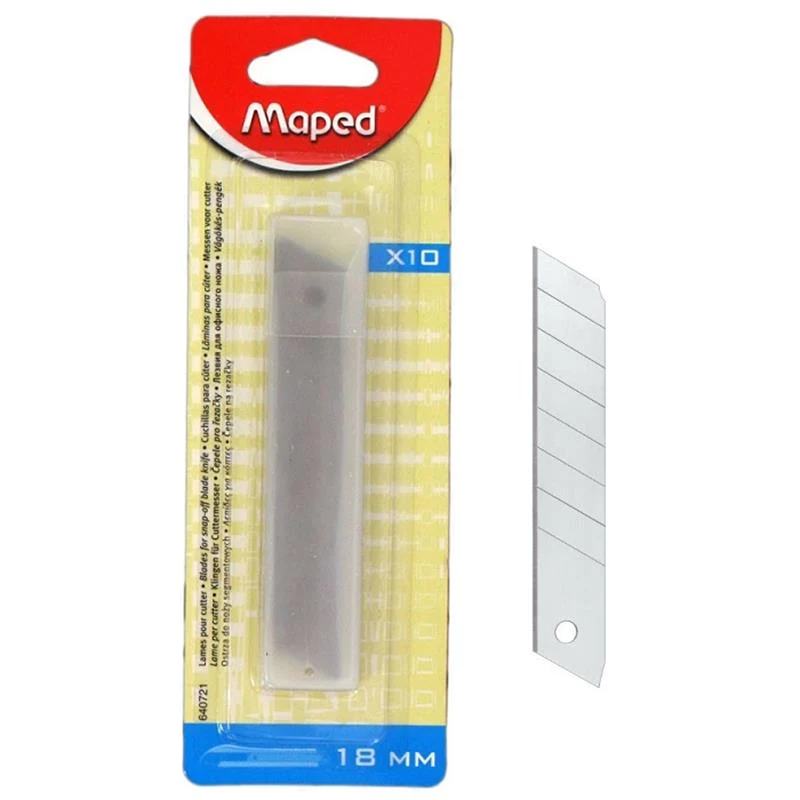 Replacement Blades for Snap-off Blade Knife (18mm) - (Maped)