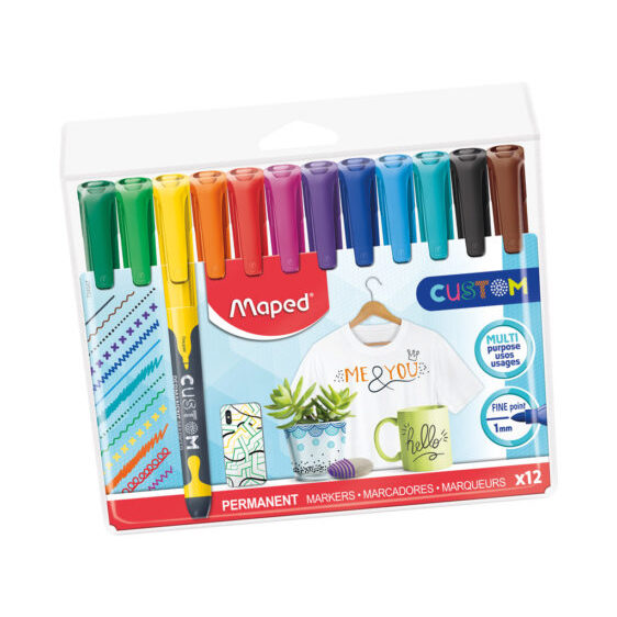 Markers - Custom Permanent Markers by 12 - (Maped)