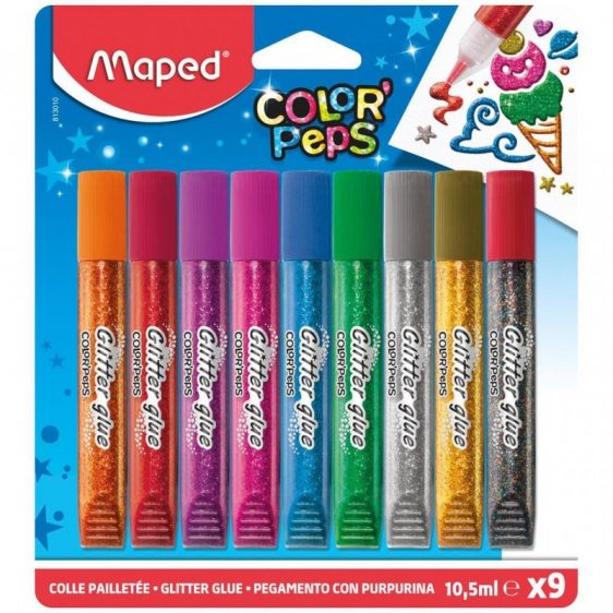 Glitters - Glitter Glue Set of 9 colours - Maped