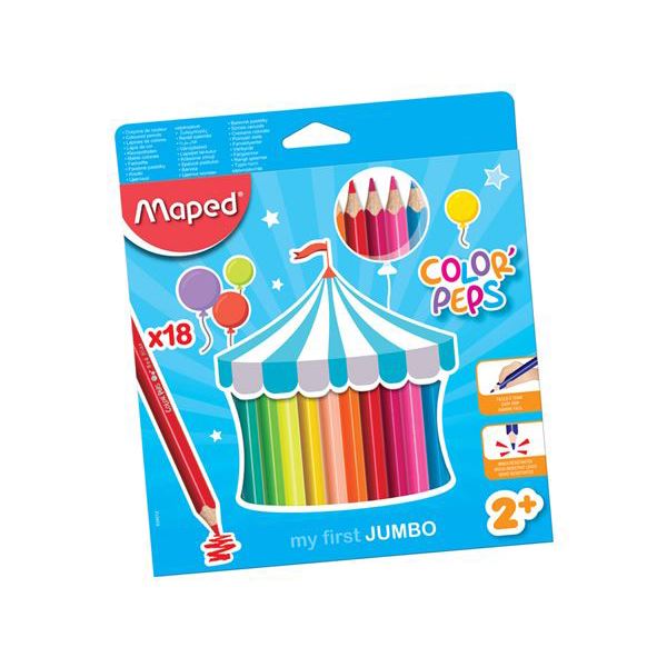 Colouring Pencils - Jumbo - (Maped) - x 18 Pencils
