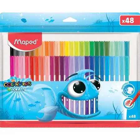 Markers - Felt Tip Markers x48 - (Maped)