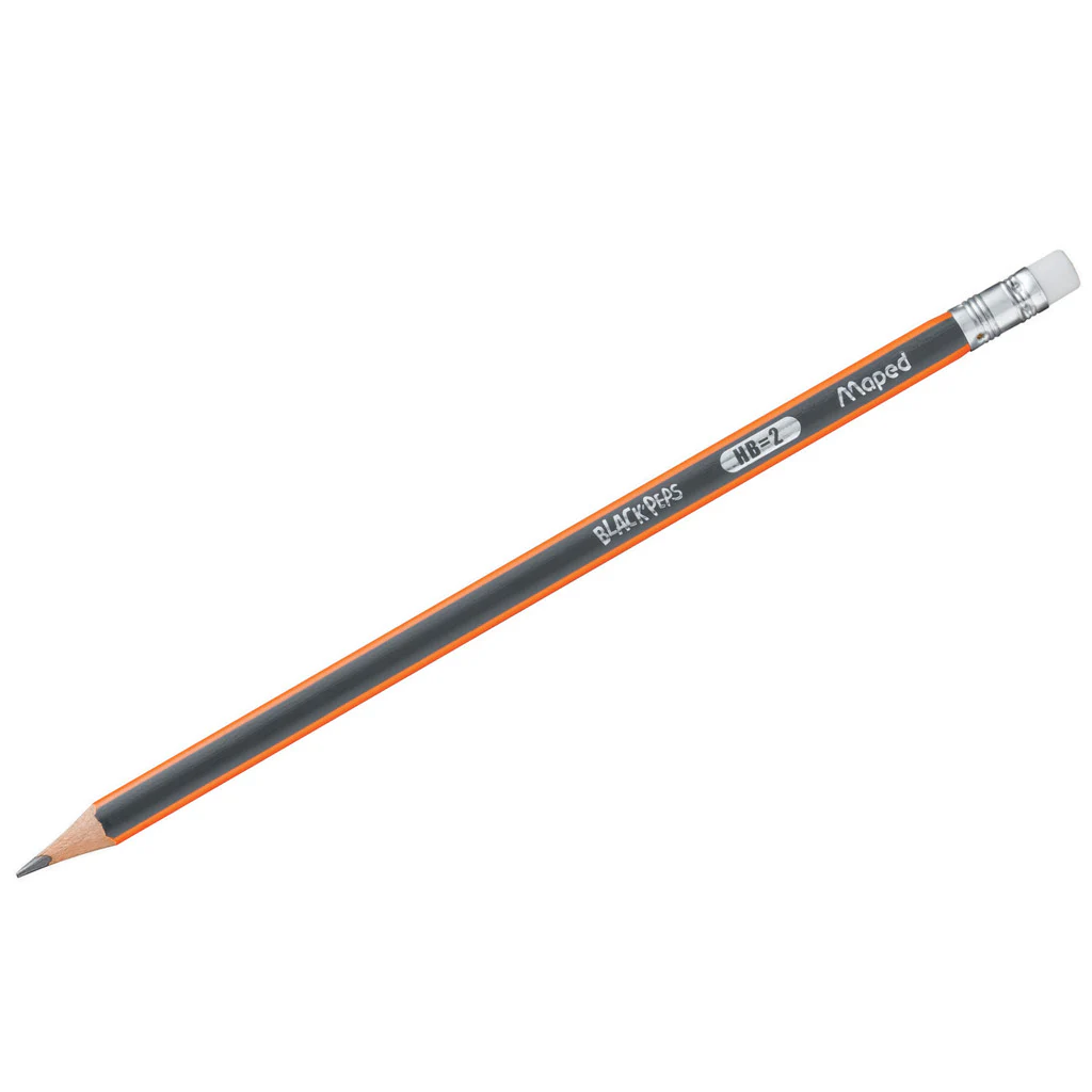Pencils - HB2 Pencil with Eraser - (Maped)
