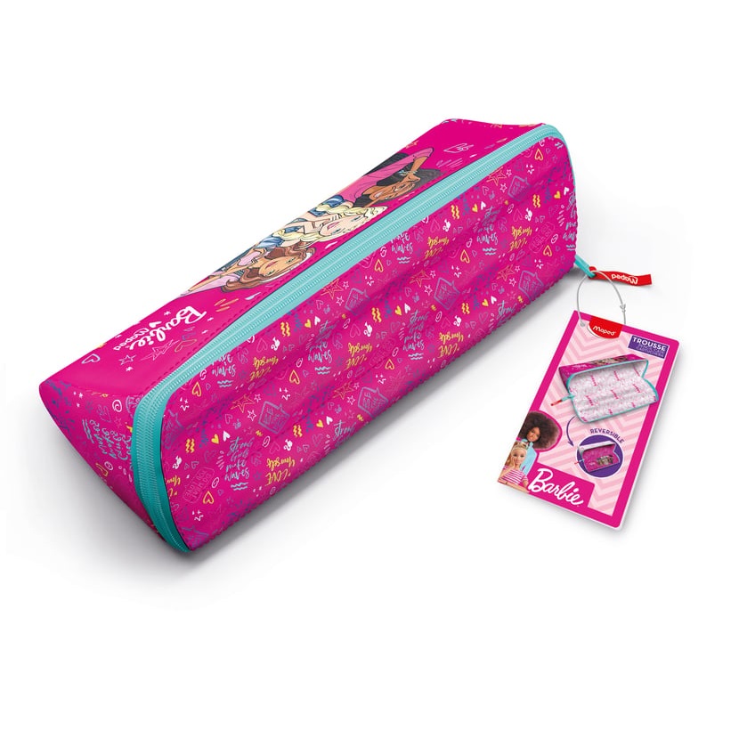 Pencil Cases - 1 Zip Barbie Pencil Case - (Maped)
