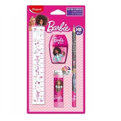 Pens - Barbie 4 Piece Stationery Set - (Maped)