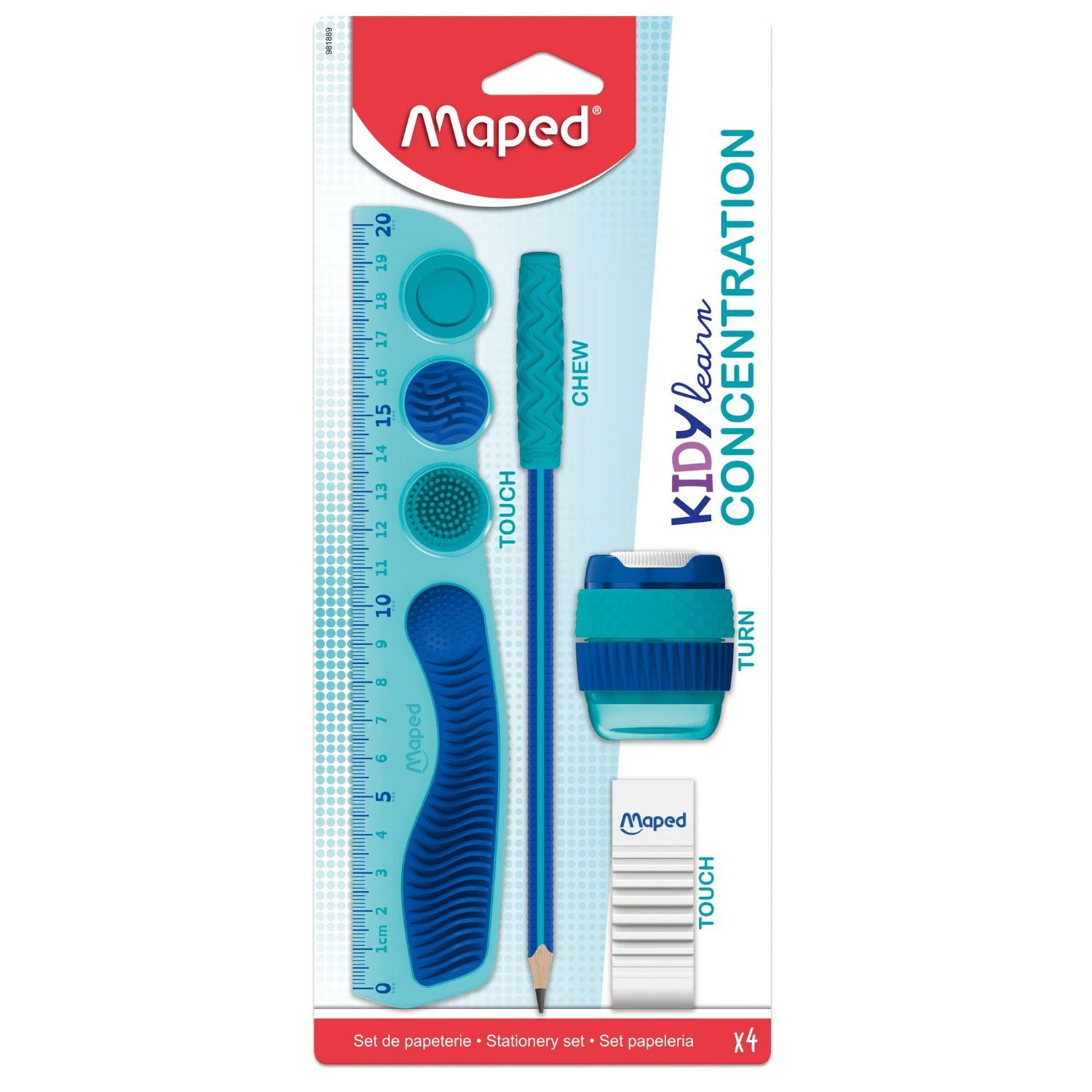Writing Set - Concentration Stationary Set - (Maped)
