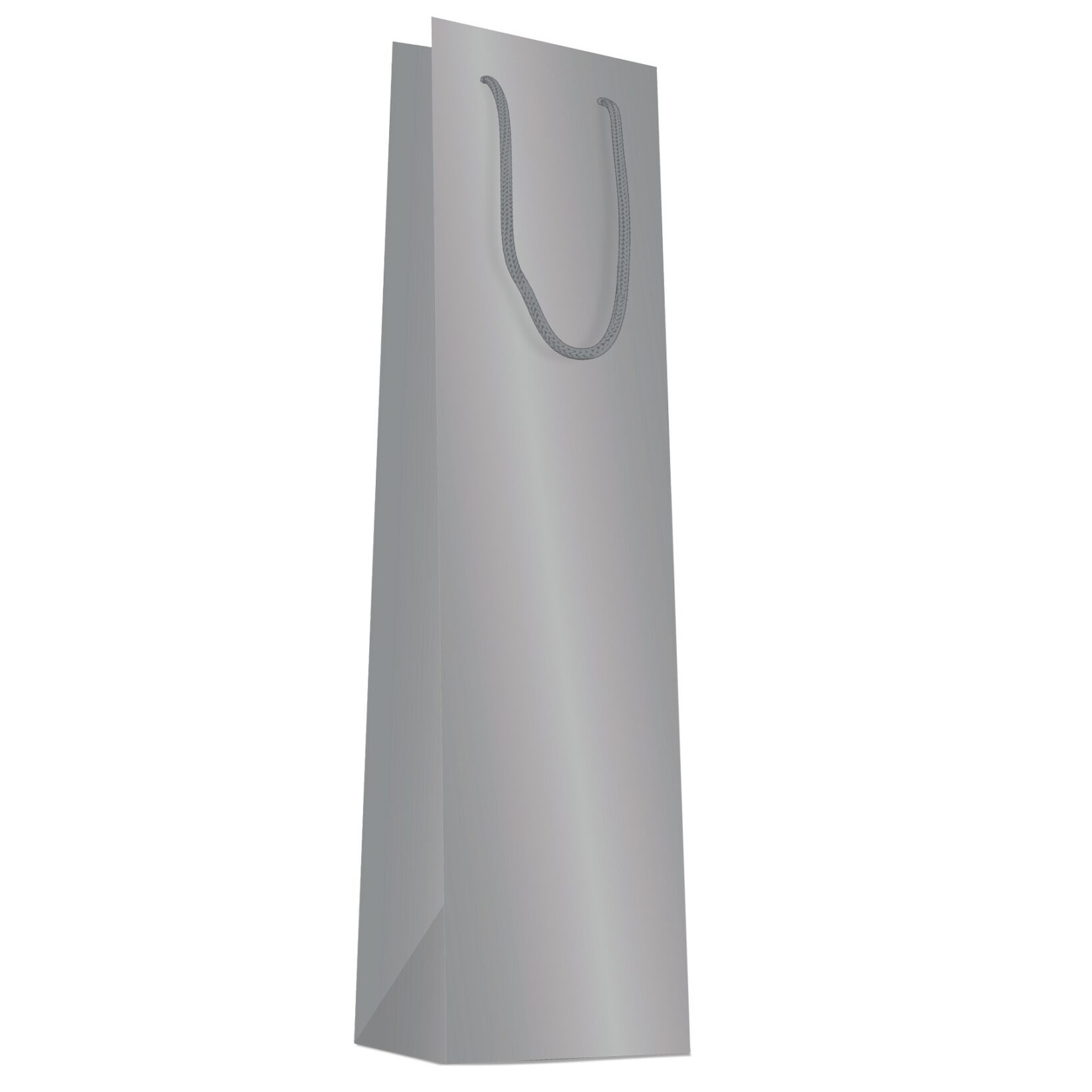 Gift Bag - Matte Silver Bottle Bag - (Beaumont)