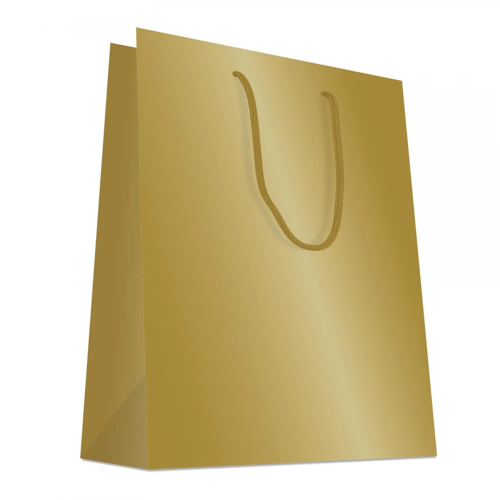 Gift Bag - Matte Gold Large Gift Bag - (Beaumont)