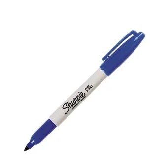 Markers - Fine Point Permanent Markers - (Sharpie) - Dark Blue