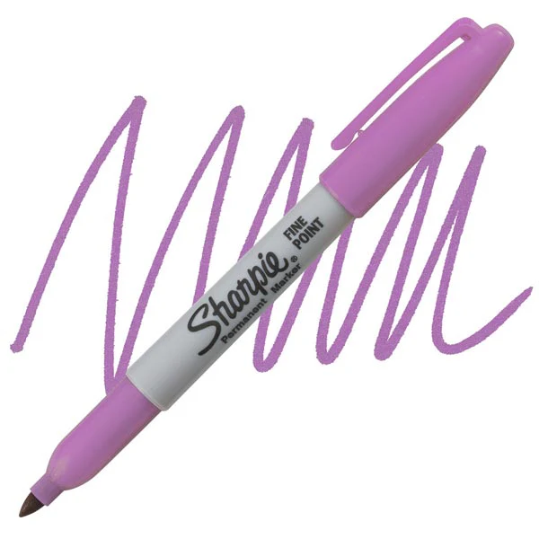 Markers - Fine Point Permanent Markers - (Sharpie) - Violet
