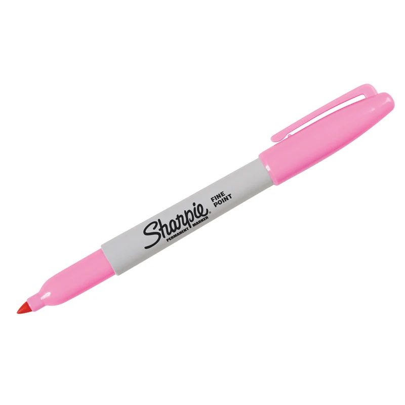 Markers - Fine Point Permanent Markers - (Sharpie) - Pink